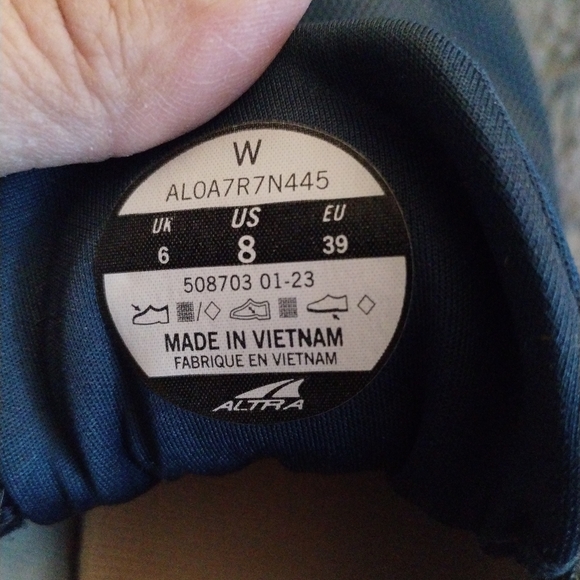 Altra Running Shoes AL0A7R7N445 Blue Women’s Size 8 EU 39 Athletic Sneakers